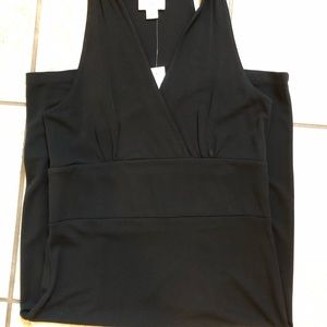 NWT! Timeless Black Sleeveless Jersey Dress
